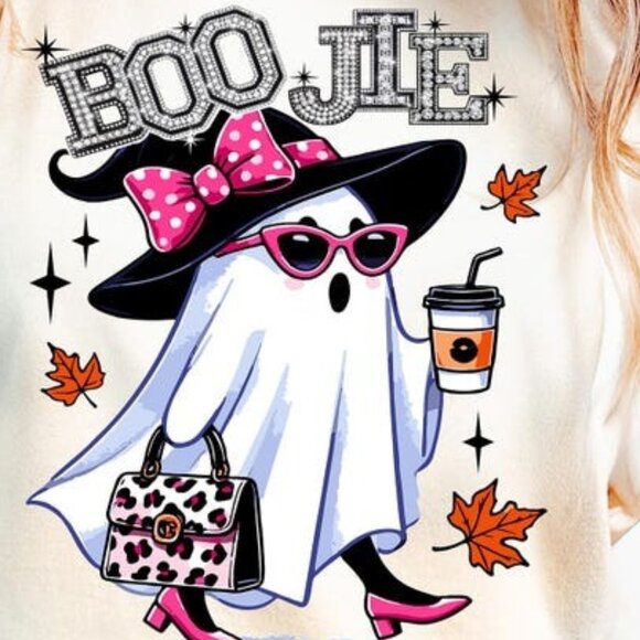 Boo Jee Shirt, Halloween Ghost Shirt, Boo Shirt, Spooky Ghost T-shirt - Picture 2 of 3